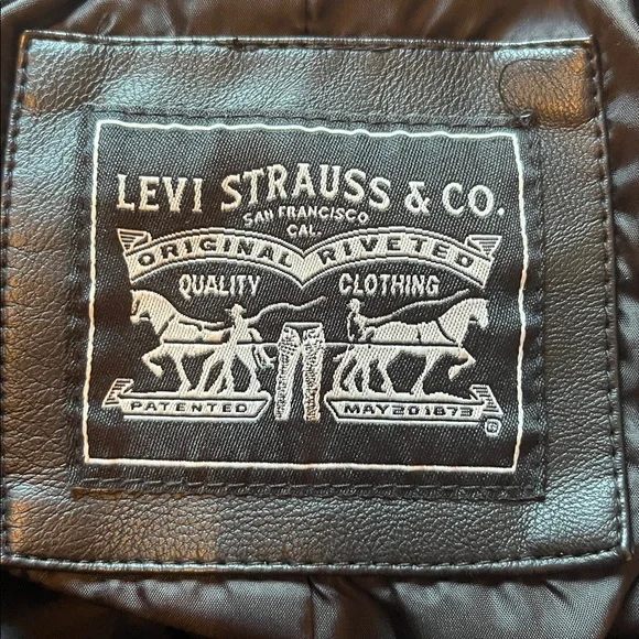 Levi’s Faux Leather Moto Belted Jacket - Picture 7 of 10